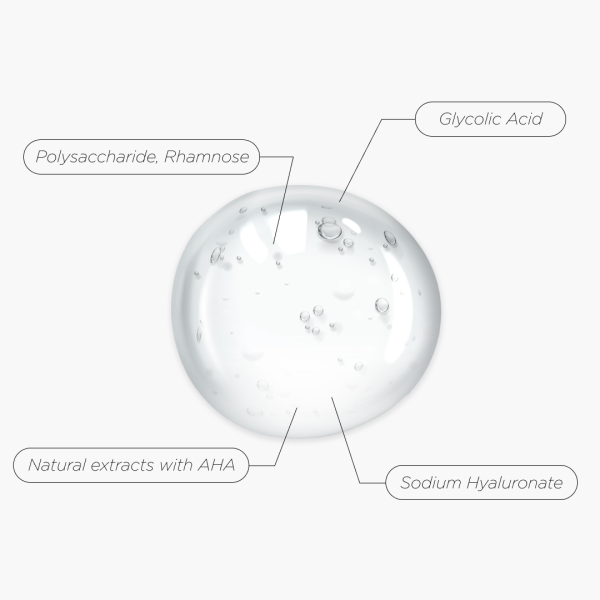 Гель-пилинг для лица LABELIST PURE Glycolic + AHA для обновления и сияния кожи с гликолевой кислотой и AHA