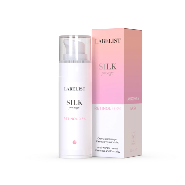 Крем для лица LABELIST SILK Retinol 0.3 для заметного омоложения с ретинолом и смолой мастикового дерева.