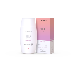 Солнцезащитный флюид для лица LABELIST SILK SPF50 для защиты и восстановления кожи с экзосомами центеллы