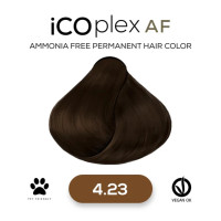 Безаміачна крем-фарба для волосся iAM4u iCOplex AF 4.23 Almond Brown - 100 мл
