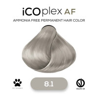 Безаміачна крем-фарба для волосся iAM4u iCOplex AF 8.1 Ash Natural Light Blonde - 100 мл