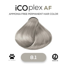 Безаммиачная крем-краска для волос iAM4u iCOplex AF 8.1 Ash Natural Light Blonde - 100 мл