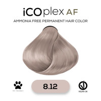 Безаммиачная крем-краска для волос iAM4u iCOplex AF 8.12 Light Ash Pearl Blonde - 100 мл