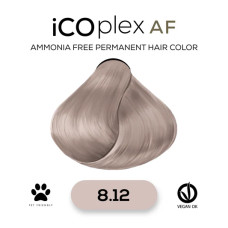 Безаммиачная крем-краска для волос iAM4u iCOplex AF 8.12 Light Ash Pearl Blonde - 100 мл