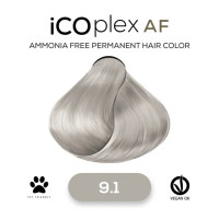 Безаммиачная крем-краска для волос iAM4u iCOplex AF 9.1 Ash Natural Very Light Blonde - 100 мл
