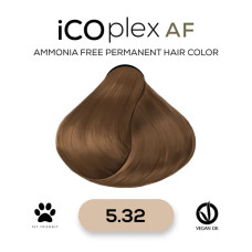 Безаммиачная крем-краска для волос iAM4u iCOplex AF 5.32 Light Beige Brown - 100 мл