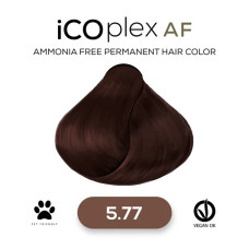 Безаммиачная крем-краска для волос iAM4u iCOplex AF 5.77 Intense Light Brown - 100 мл