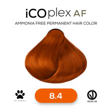 Безаммиачная крем-краска для волос iAM4u iCOplex AF 8.4 Light Copper Blonde - 100 мл
