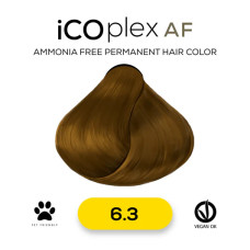 Безаммиачная крем-краска для волос iAM4u iCOplex AF 6.3 Dark Gold Blonde - 100 мл