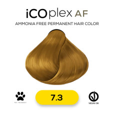 Безаммиачная крем-краска для волос iAM4u iCOplex AF 7.3 Gold Blonde - 100 мл