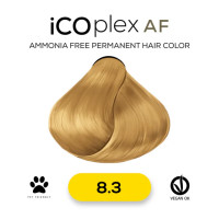 Безаммиачная крем-краска для волос iAM4u iCOplex AF 8.3 Light Gold Blonde - 100 мл