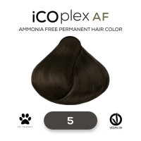 Безаміачна крем-фарба для волосся iAM4u iCOplex AF 5 Cold Light Brown - 100 мл