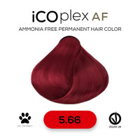 Безаміачна крем-фарба для волосся iAM4u iCOplex AF 5.66 Intense Red Light Brown - 100 мл