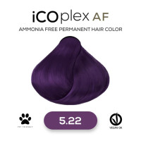Безаммиачная крем-краска для волос iAM4u iCOplex AF 5.22 Intense Violet Light Brown - 100 мл