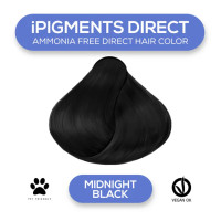 Прямой пигмент для волос iAM4u iPIGMENTS DIRECT Midnight Black - 100 мл