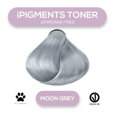 Безаммиачный тонер для волос iAM4u iPIGMENTS TONER Moon Grey - 100 мл
