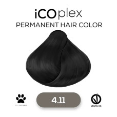 Стойкая крем-краска для волос iAM4u iCOplex 4.11 Intense Ash Brown - 100 мл