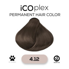 Стойкая крем-краска для волос iAM4u iCOplex 4.12 Ash Pearl Brown - 100 мл
