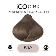 Стойкая крем-краска для волос iAM4u iCOplex 5.12 Light Ash Pearl Brown - 100 мл