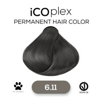 Стійка крем-фарба для волосся iAM4u iCOplex 6.11 Intense Ash Dark Blonde - 100 мл