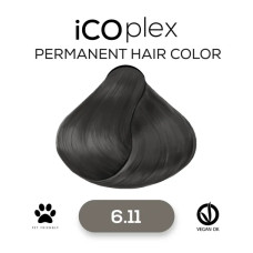 Стойкая крем-краска для волос iAM4u iCOplex 6.11 Intense Ash Dark Blonde - 100 мл