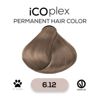 Стойкая крем-краска для волос iAM4u iCOplex 6.12 Dark Ash Pearl Blonde - 100 мл