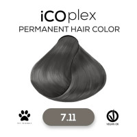 Стійка крем-фарба для волосся iAM4u iCOplex 7.11 Intense Ash Blonde - 100 мл
