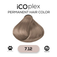 Стійка крем-фарба для волосся iAM4u iCOplex 7.12 Ash Pearl Blonde - 100 мл