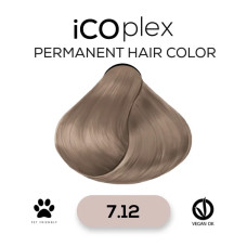 Стойкая крем-краска для волос iAM4u iCOplex 7.12 Ash Pearl Blonde - 100 мл