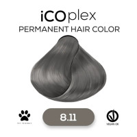 Стойкая крем-краска для волос iAM4u iCOplex 8.11 Intense Ash Light Blonde - 100 мл