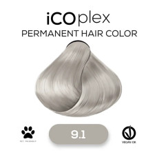 Стойкая крем-краска для волос iAM4u iCOplex 9.1 Ash Natural Very Light Blonde - 100 мл