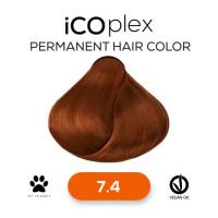 Стойкая крем-краска для волос iAM4u iCOplex 7.4 Copper Blonde - 100 мл