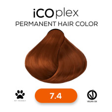 Стойкая крем-краска для волос iAM4u iCOplex 7.4 Copper Blonde - 100 мл