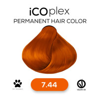 Стійка крем-фарба для волосся iAM4u iCOplex 7.44 Intense Copper Blonde - 100 мл