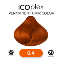 Стойкая крем-краска для волос iAM4u iCOplex 8.4 Light Copper Blonde - 100 мл