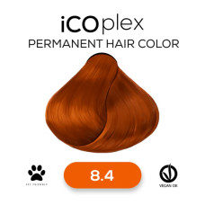 Стойкая крем-краска для волос iAM4u iCOplex 8.4 Light Copper Blonde - 100 мл