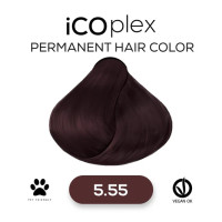 Стойкая крем-краска для волос iAM4u iCOplex 5.55 Intense Mahogany Light Blonde - 100 мл