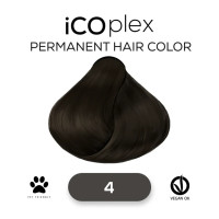 Стойкая крем-краска для волос iAM4u iCOplex 4 Cold Brown - 100 мл