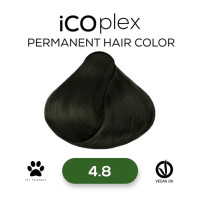 Стійка крем-фарба для волосся iAM4u iCOplex 4.8 Olive Brown - 100 мл