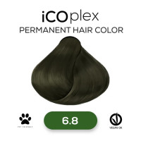 Стойкая крем-краска для волос iAM4u iCOplex 6.8 Dark Olive Blonde - 100 мл