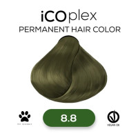 Стойкая крем-краска для волос iAM4u iCOplex 8.8 Light Olive Blonde - 100 мл