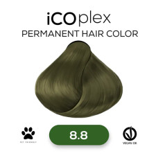 Стойкая крем-краска для волос iAM4u iCOplex 8.8 Light Olive Blonde - 100 мл