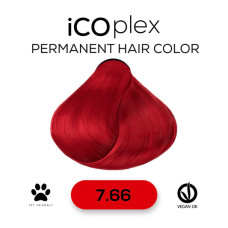 Стойкая крем-краска для волос iAM4u iCOplex 7.66 Intense Red Blonde - 100 мл