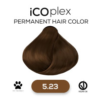 Стойкая крем-краска для волос iAM4u iCOplex 5.23 Light Almond Brown - 100 мл