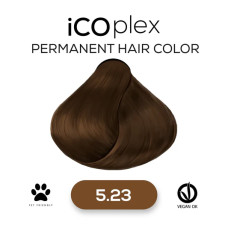 Стойкая крем-краска для волос iAM4u iCOplex 5.23 Light Almond Brown - 100 мл