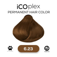 Стойкая крем-краска для волос iAM4u iCOplex 6.23 Dark Almond Blonde - 100 мл