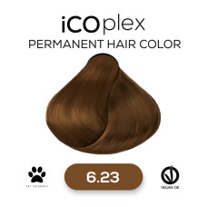 Стойкая крем-краска для волос iAM4u iCOplex 6.23 Dark Almond Blonde - 100 мл
