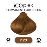 Стойкая крем-краска для волос iAM4u iCOplex 7.23 Almond Blonde - 100 мл