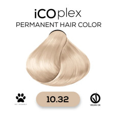 Стойкая крем-краска для волос iAM4u iCOplex 10.32 Platinum Beige Blonde - 100 мл