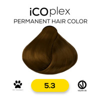 Стойкая крем-краска для волос iAM4u iCOplex 5.3 Light Gold Brown - 100 мл